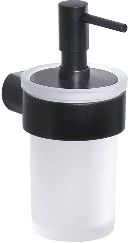 Sapho Zeepdispenser Pirenei Hangend 125 ML Mat Zwart Satijnglas