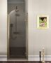 Gelco Antique draaibare douchedeur rechts 80x190cm 8mm nano veiligheidsglas - Thumbnail 1