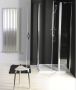 Gelco One douchecabine hoekinstap met draaideuren 110x110 cm antikalk - Thumbnail 1