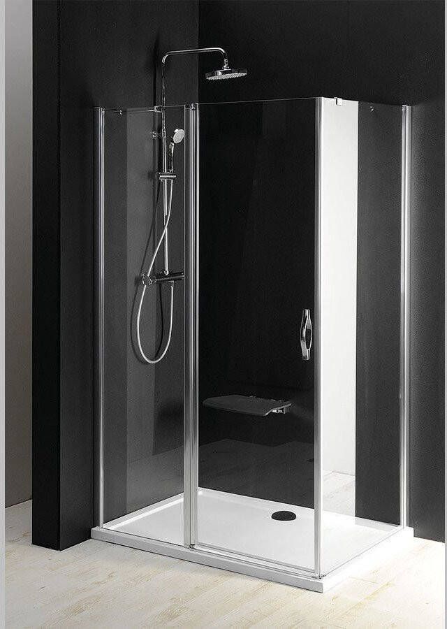 Gelco One douchecabine rechthoek 110x75 cm chroom
