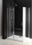 Gelco One douchecabine rechthoek 110x75 cm chroom - Thumbnail 1