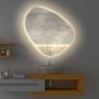 Gliss Design Badkamerspiegel Gliss Fury Organic LED Verlichting 120x120 cm En Spiegelverwarming - Thumbnail 2