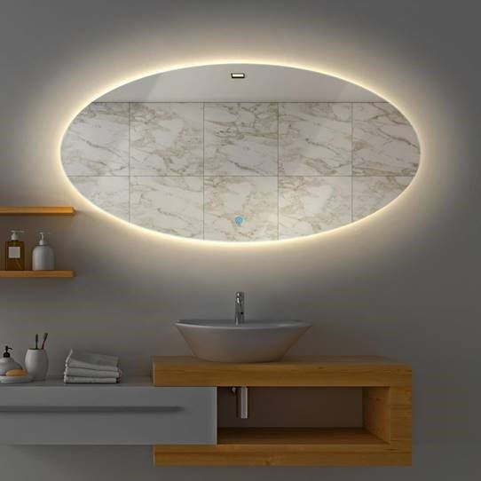 Gliss Design Oval spiegel 150x95