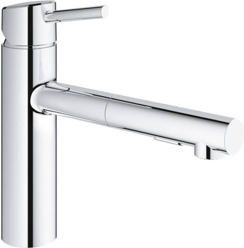 Grohe Concetto Keukenkraan uittrekbare uitloop 2 straalsoorten chroom 30273001