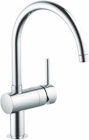 GROHE Minta Keukenmengkraan blad kraangat eengreeps 356mm hoogte 223mm C uitloop draaibaar chroom - Foto 2
