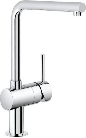 GROHE Minta Keukenmengkraan blad kraangat eengreeps 360mm hoogte 210mm L-uitloop draaibaar chroom - Foto 2