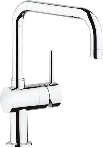GROHE Minta Keukenmengkraan blad kraangat eengreeps 309mm hoogte 223mm U-uitloop draaibaar chroom - Foto 2