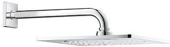 Grohe Rainshower F-series 10 Hoofddouche 25.4x25.4cm 1 straalsoort wandarm 28.6cm chroom 26070000