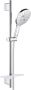 Grohe Rainshower SmartActive 150 Glijstangset 90cm ronde handdouche 3 straalsoorten gladde doucheslang met zeepschaal chroom 26594000 - Thumbnail 2