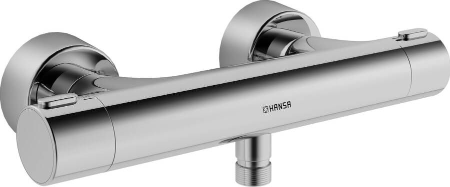 Hansa Prisma douchethermostaat 15cm met s koppelingen chroom 58080101
