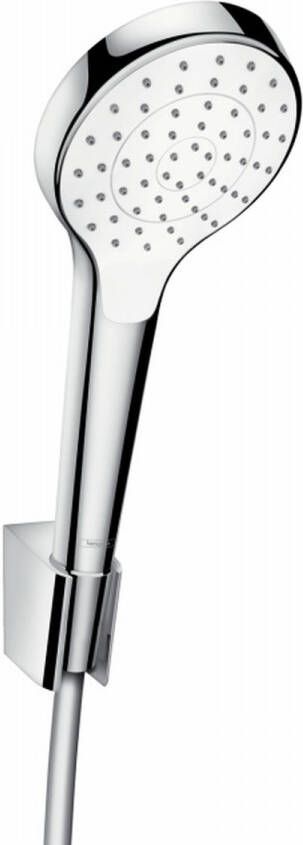 Hansgrohe Croma Select S PorterS badset met Croma Select S 1jet handdouche met wandhouder met Isiflex`B doucheslang 125cm wit chroom 26420400 - Foto 2