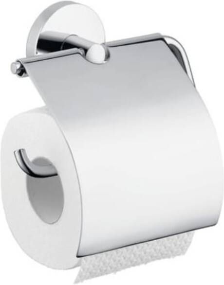 Hansgrohe E S closetrolhouder met klep geborsteld nikkel 40523820
