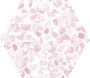 Heritage Riazza Pink hexagon terrazzo vloertegel 23x27 roze - Thumbnail 1