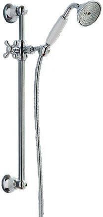 Doucheset Hotbath Amice Opbouw Rond Glans Chroom Glijstang Handdouche