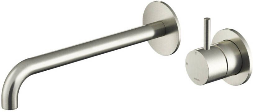 Hotbath Wastafelmengkraan Archie Inbouw Gebogen 25 cm Chroom (excl. inbouwdeel) - Foto 2