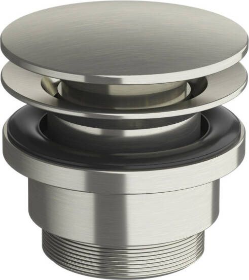 Douche Concurrent Afvoerplug Hotbath Archie Always Open Geborsteld RVS 1 4