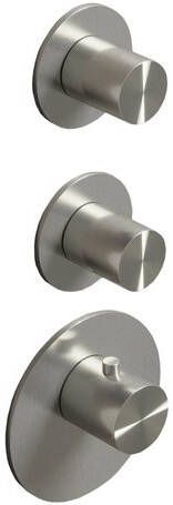 Hotbath Archie ARHR2 High Flow thermostaat met 2 stopkranen RVS 316