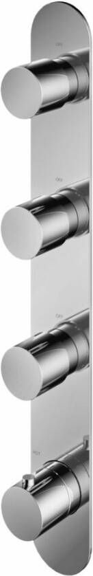 Hotbath Buddy B050 inbouw douchethermostaat met 3 stopkranen verticale plaatsing chroom - Foto 2
