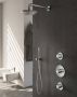 Hotbath Buddy IBS1 inbouw douche set met 2 stopkranen chroom vstaafdouche plafondbuis 30cm douchekop 20cm (incl. glijstang) - Thumbnail 1