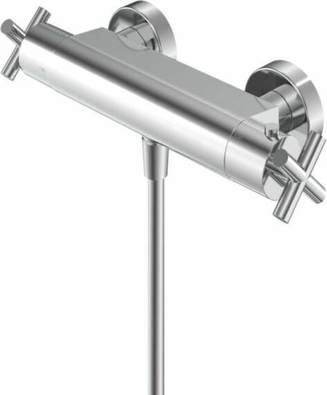 Hotbath Chap C008 opbouw douchekraan geborsteld nikkel