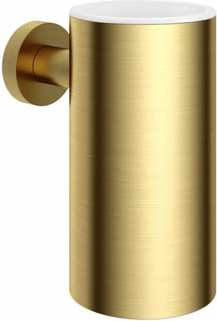 Douche Concurrent Bekerhouder Hotbath Cobber Wand Geborsteld Messing PVD