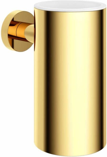 Douche Concurrent Bekerhouder Hotbath Cobber Wand Gepolijst Messing PVD