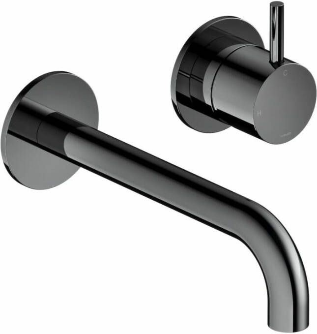 Hotbath Cobber CB105-18 inbouw wastafelmengkraan zwart chroom