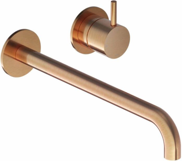 Hotbath Cobber CB105-25 inbouw wastafelmengkraan geborsteld koper