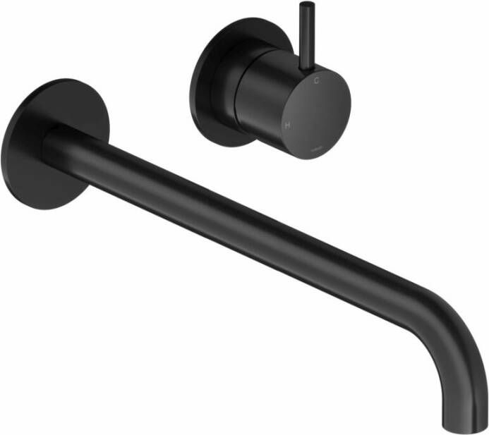 Hotbath Cobber CB105-25 inbouw wastafelmengkraan mat zwart