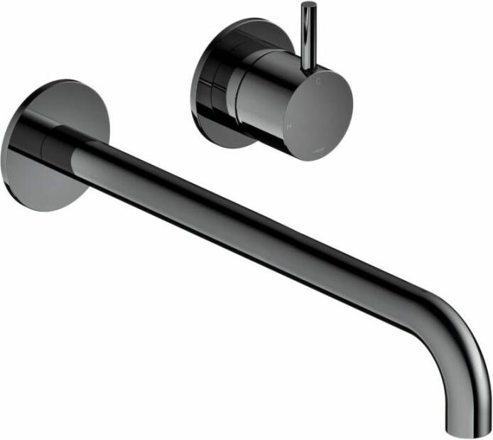 Hotbath Cobber CB105-25 inbouw wastafelmengkraan zwart chroom