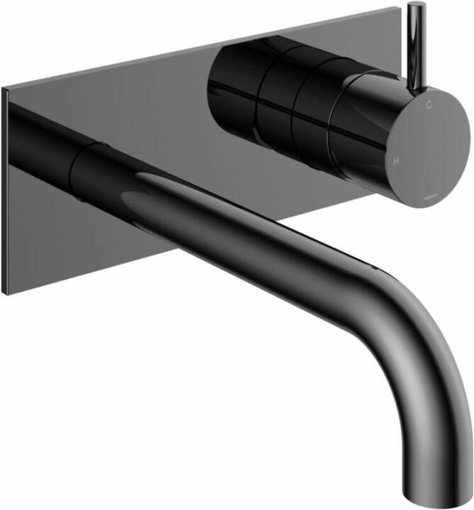 Hotbath Cobber CB006-18 inbouw wastafelmengkraan zwart chroom