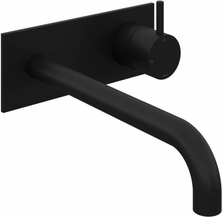 Hotbath Cobber CB006-25 inbouw wastafelmengkraan mat zwart