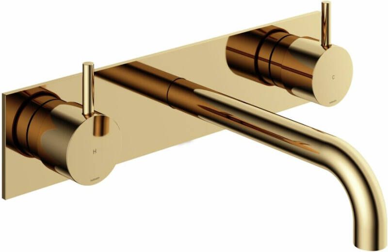 Hotbath Cobber CB006T-18 inbouw wastafelmengkraan gepolijst messing