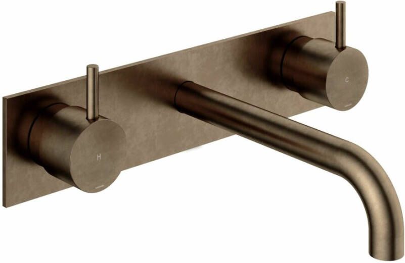 Hotbath Cobber CB006T-18 inbouw wastafelmengkraan verouderd messing