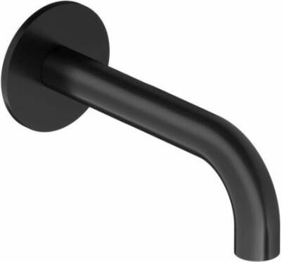 Hotbath Wastafelkraan Uitloop Cobber Rond 15 cm Mat Zwart