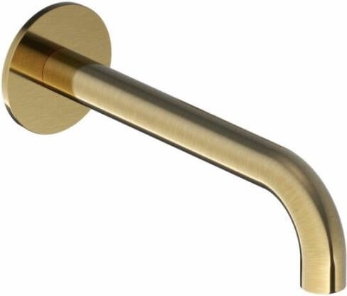 Hotbath Wastafelkraan Uitloop Cobber Rond 18 cm Geborsteld Messing Living Colours