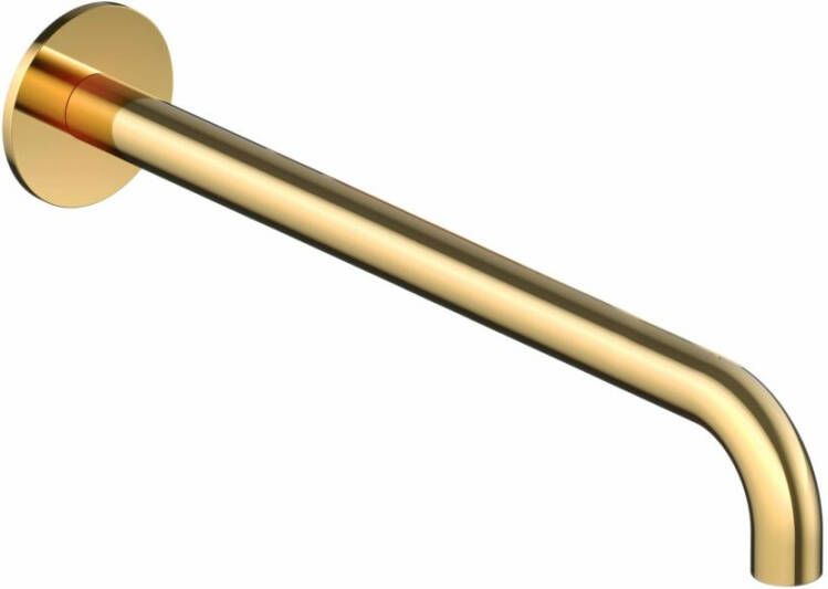 Hotbath Wastafelkraan Uitloop Cobber Rond 30 cm Gepolijst Messing PVD