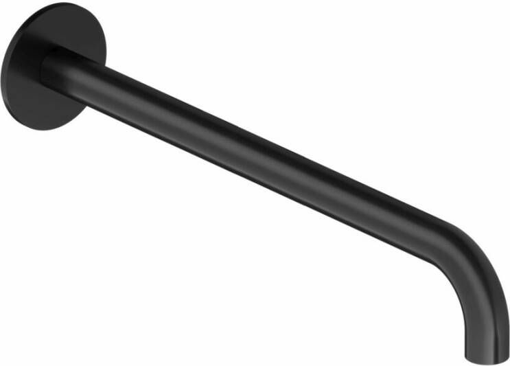 Hotbath Wastafelkraan Uitloop Cobber Rond 30 cm Mat Zwart