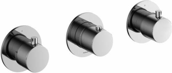 Hotbath Cobber afbouwdeel inbouw douche thermostaat met 2 stopkranen horizontale plaatsing chroom CB7067EXTCR - Foto 2