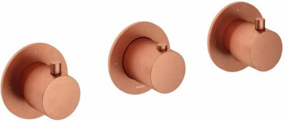 Hotbath Douchethermostaat Cobber Inbouw Met 2 Stopkranen Geborsteld Koper (excl. inbouwdeel) Living Colours