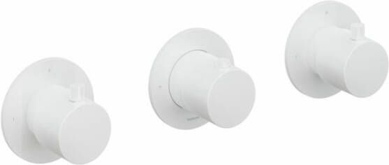 Hotbath Cobber afbouwdeel inbouw douche thermostaat met 2 stopkranen horizontale plaatsing mat wit CB7067EXTWH - Foto 2
