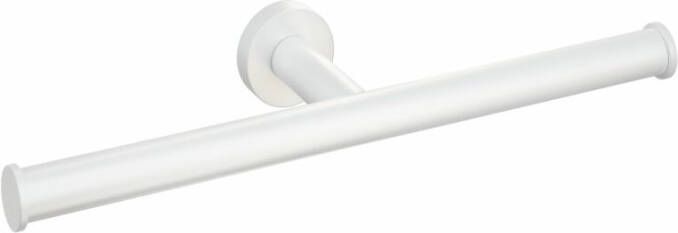 Hotbath Cobber CBA05 dubbele toiletrolhouder mat wit