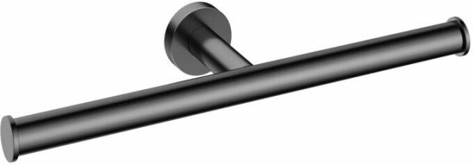 Hotbath Cobber CBA05 dubbele toiletrolhouder zwart chroom