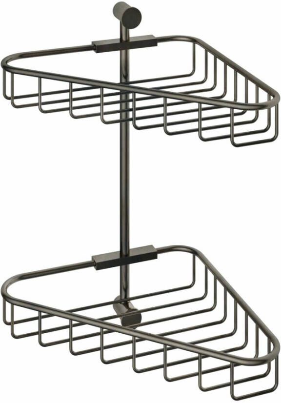 Hotbath Cobber CBA14 dubbele shampoohouder verouderd ijzer