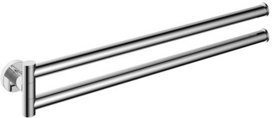 Hotbath Cobber handdoekhouder draaibaar voor 2 handdoeken chroom CBA15CR