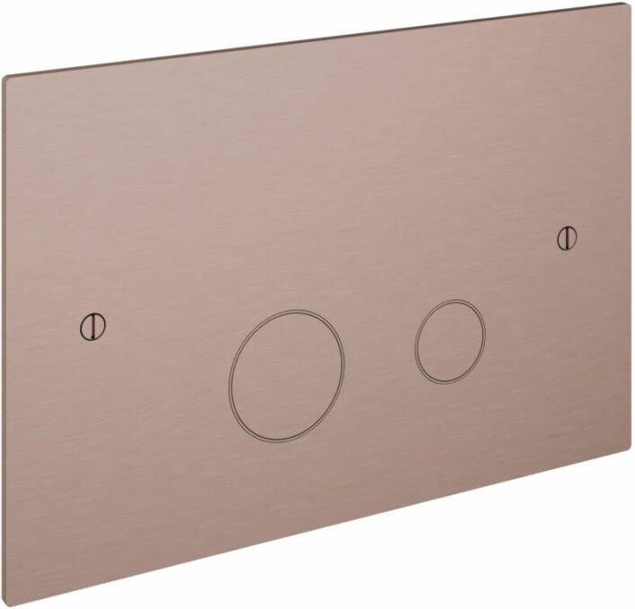 Hotbath Cobber bedieningspaneel geschikt voor Geberit UP320 17 x 25 x 0 4 cm geborsteld koper PVD - Foto 3
