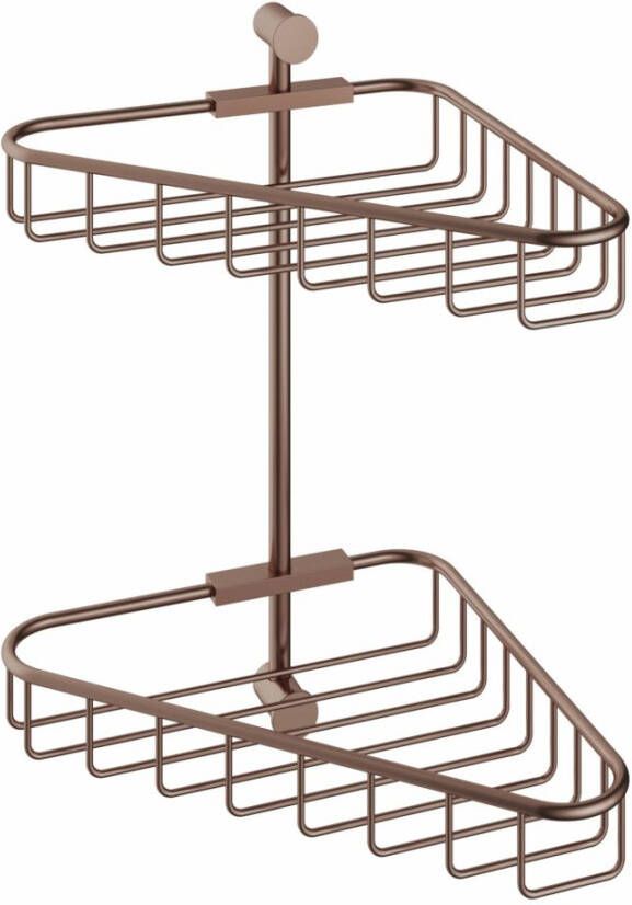 Hotbath Cobber vrijstaande zeepdispenser 17 8 x 5 x 6 9 cm geborsteld koper PVD