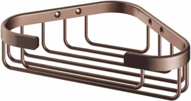 Douche Concurrent Zeephouder Hotbath Cobber Hoek Draad Geborsteld Koper PVD