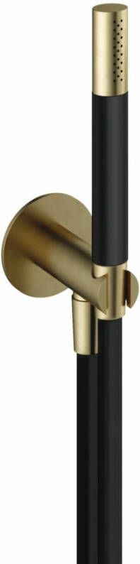 Hotbath Cobber M440 handdouchehouder met aansluiting geborsteld messing