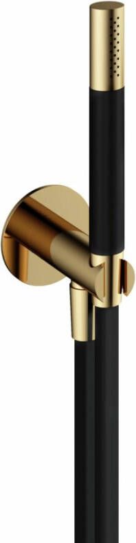 Hotbath Cobber M440 handdouchehouder met aansluiting gepolijst messing